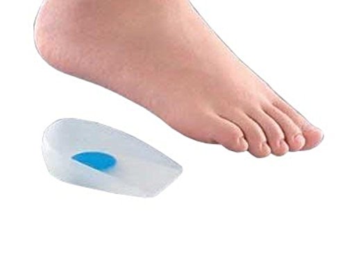 BOOLAVARD par de tacones de Gel de silicona en 100% silicona de grado médico hueso del talón medio, Plantar espina para aparatos ortopédicos