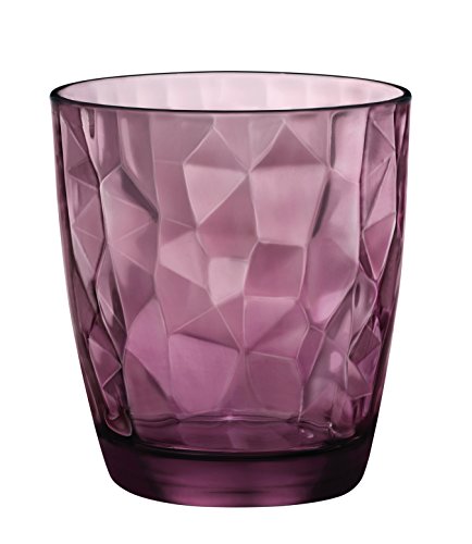 Bormioli 2367700 Vasos, 0.39 litros, Vidrio, Roccia Viola