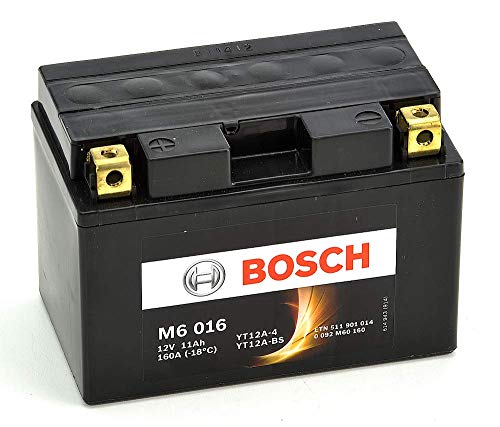 Bosch M6016 Batería motocicleta YT12A-4 / YT12A-BS - 12 V AGM 11A/h-140A