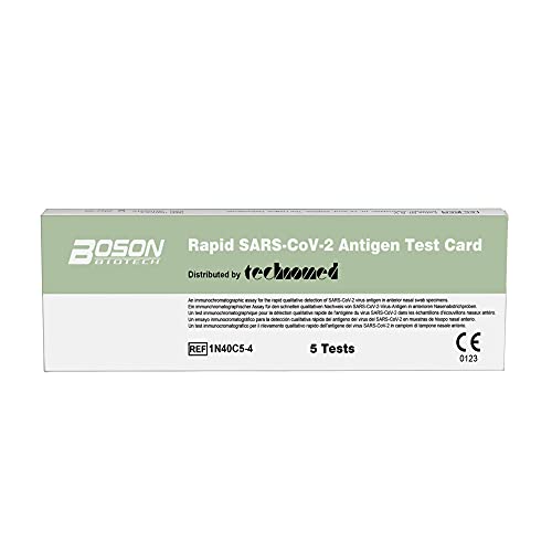 Boson Biotech - Test Nasal de Antígenos para la Detección de SARS CoV-2 (Pack de 5 unidades). Test para la Detección de la Covid-19