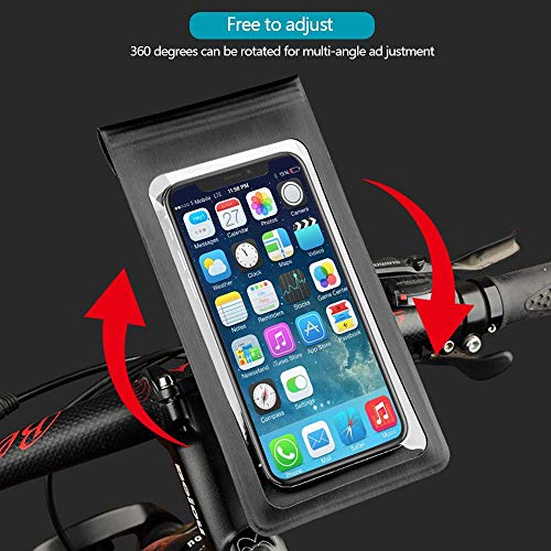 Bostar Bicicleta Soporte Movil, Protector Movil Impermeable, Bolsa Bicicleta Manillar, Universal Accesorios para Ciclismo, Bike Holder, Bolsas de Ciclismo para Movil por Debajo de 6,5 Pulgadas