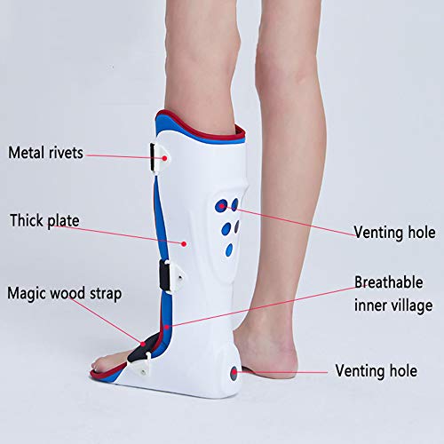 Bota ortopedica fractura|Fascitis plantar Férula nocturna - tendinitis de Aquiles para el tratamiento de la fascia, estiramiento de tendones y pantorrillas, espolón calcáneo dolor de arco,right-M