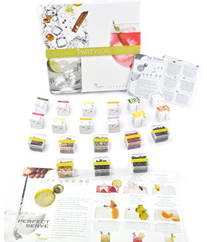 Botanicos Especias Gin Tonic regalo box kit naturales - Estuche de 24 infusiones y 8 botánicos party box gift kit. Para aromatizar tu Gin Tonic cóctel Regalo perfecto