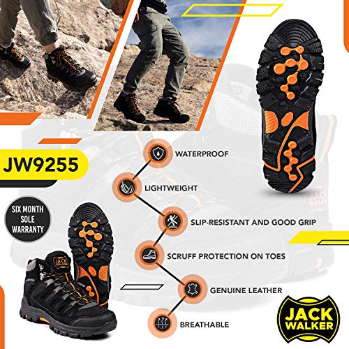 Botas Impermeables para Caminar Ligeras Transpirables para Senderismo JW9255 Jack Walker (44 EU)