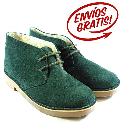 Botas Pisamierdas unisex Verde Borreguito - Color - Verde, Talla - 42