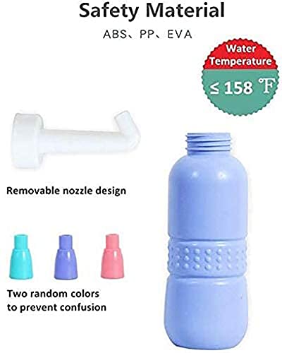 Botella de viaje para bidé - Mini bidé portátil para cuidado personal de la higiene Limpiador inferior 450 ml de capacidad Resorvoir el agua