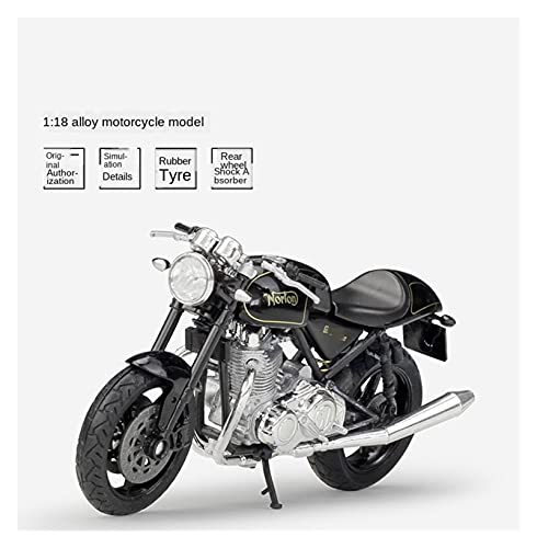 Boutique 1/18 para Norton Commando 961 SE Diecast Simulación Aleación Escala Modelo Motocicleta Coche Moto Juguete En Miniatura Niño Regalo