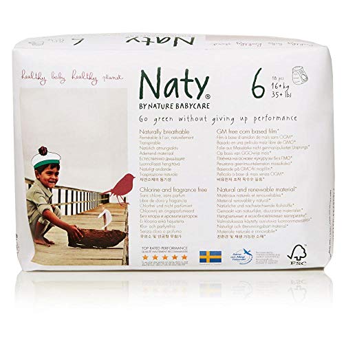 Bragapañal Nº 6 Naty 16+ kg, 18 ud