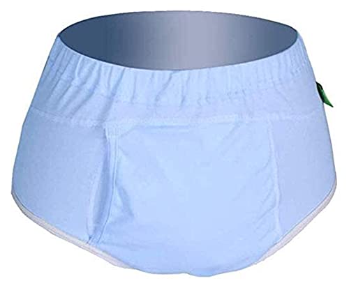 Bragas de incontinencia Ropa interior Ropa de incontinencia urinaria reutilizables lavables, ropa interior breve de algodón con área absorbente para mujeres, hombre masculino necesidades especiales