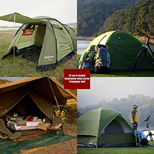 BRAND NEWS Estacas de Aluminio para Carpa Estacas Triangulares en para Tiendas de campaña Resistentes para Acampar al Aire Libre Senderismo Manta de Picnic Alfombra de Playa 98 Pulgadas