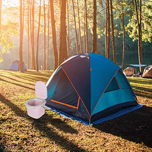 BranQ - Home essential Mobile Toilette Inodoro portátil para Camping, Unisex Adulto, Rosa, 15,5l