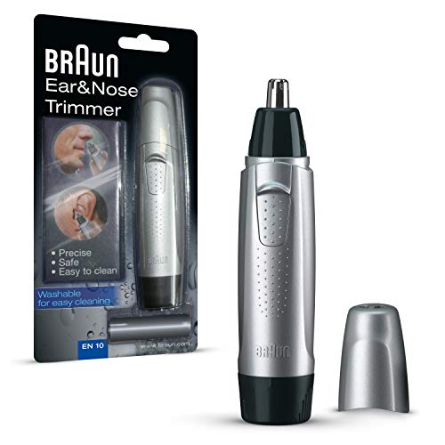 Braun EN10 - Cortapelos nariz y orejas, color plata