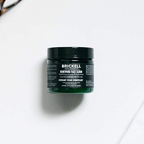 Brickell Men’s Products – Crema Exfoliante Facial Renovadora para Hombres – Crema Facial Exfoliante Natural y Orgánica – 59 ml