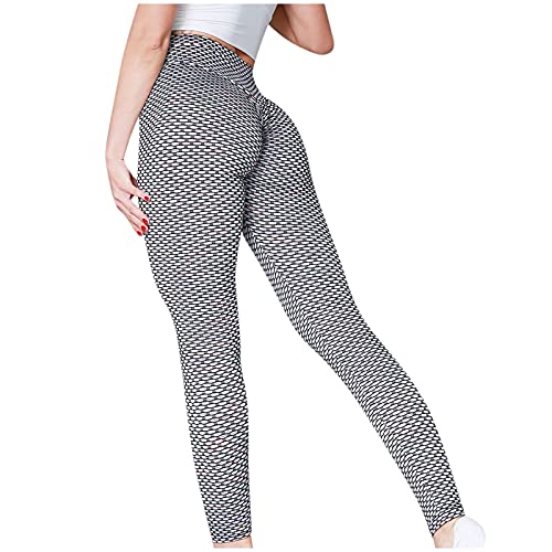 Briskorry Honeycomb - Mallas deportivas para mujer, sin costuras, para yoga, opacas, cintura alta, leggings push up para correr, ejercicio, ciclismo, fitness