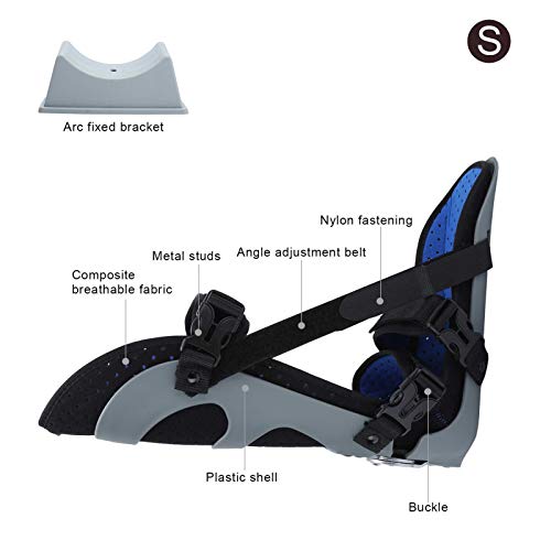 Brrnoo Fascitis Plantar Nachtschiene, férula Nocturna para Estiramiento prolongado de la Fascia Plantar para el Tratamiento de Fascitis Plantar y tendinitis de Aquiles(S)