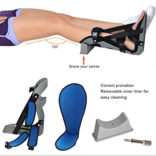 Brrnoo Fascitis Plantar Nachtschiene, férula Nocturna para Estiramiento prolongado de la Fascia Plantar para el Tratamiento de Fascitis Plantar y tendinitis de Aquiles(S)