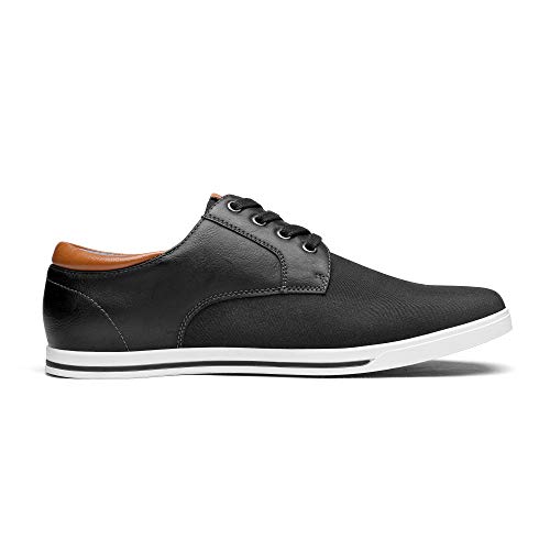 Bruno Marc RIVERA-01 Zapatos de Cordones Oxfords para Hombre Negro 41.5 EU/8.5 US