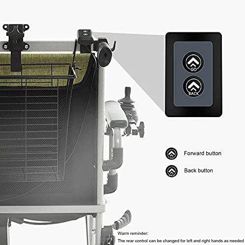 BSJZ Silla de Ruedas eléctrica, reposapiés móvil Plegable, duración de la batería 12 Millas Silla de Viaje en autobús eléctrica o Manual Asiento de 17,72 Pulgadas de anch