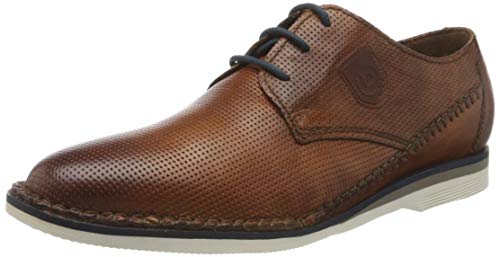 bugatti 311892014100, Zapatos de Cordones Derby Hombre, Marrón (Cognac 6300), 44 EU