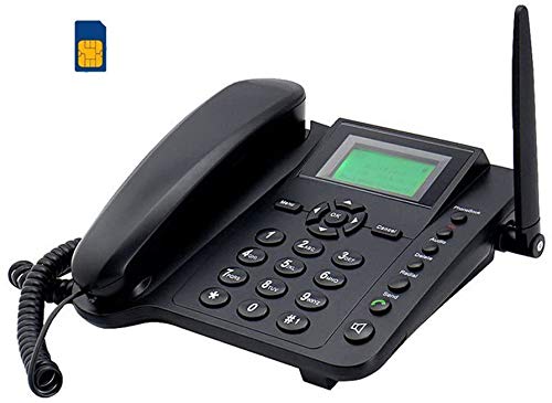 BW Wireless Quadband gsm - Teléfono Fijo analógico (inalámbrico), Negro