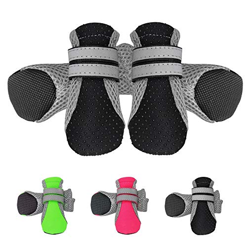 BXGZXYQ Zapatos De Mascota para La Primavera Y El Verano. Zapatos De Peluche para Perros. Zapatos De Perro. (Color : Negro, Size : M)