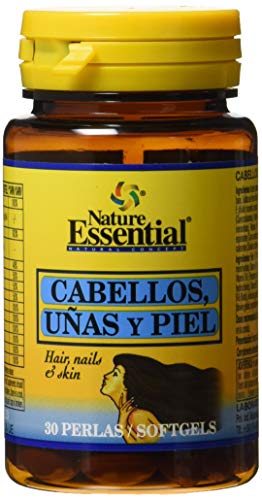 Cabellos uñas & piel 22,4 g. 30 perlas con omega-3, L-cistina, hierro, zinc y vitaminas. Para fortalecer y frenar la caída del cabello y reforzar uñas y piel