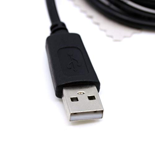 Cable de Carga USB para Doro PhoneEasy 613, 615, 621, 622, 631, 632, 715GSM, Secure 580/580 UIP (Micro USB, 1 m) con paño de Limpieza de Pantalla mungoo