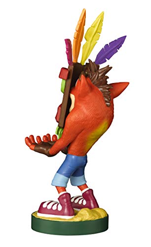 Cable guy Aku Crash Bandicoot, soporte de sujeción o carga para mando de consola y/o smartphone de tu personaje favorito con licencia de Activision. Producto con licencia oficial. Exquisite Gaming