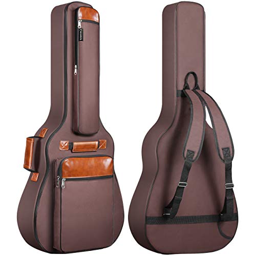 CAHAYA Funda de Guitarra Universal Acolchada (12mm) Estuches para Guitarra Acústica y Clásica (Color Marrón) Modelo CY0150