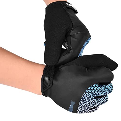 CAIXIA Guantes de ciclismo Full Finger Pantalla táctil Guante de montar for hombres Amortiguador Amortiguador Anti-patín Road Cycla Mittens transpirable equipo de jinete mitten, for Mtb Escalada en bi