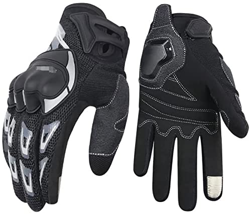 CAIXIA Guantes de motocicleta Guante de montar a caballo transpirable fino FONDO TOUCHO TOUCHO PANTALLA TOUCHO MOTOR MORTE MITTES RESISTENTES DE CAÍDA OFF-RAIDRIENTE MITENS, for Mtb Escalada en bicicl