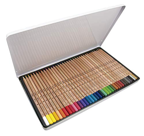 Caja metálica 36 lápices de colores con mina grande Ø3,5 mm 213, multicolor