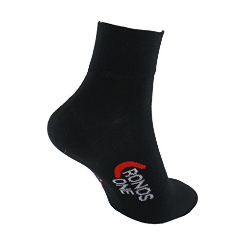 Calcetines DEPORTE (3 pares) SIN COSTURAS para hombre o mujer. Mantiene el pie seco. Ideal para tenis, pádel, running. Puño antipresión. 80% - algodón. (Negro, eu: 35-40 // uk: 2-6)