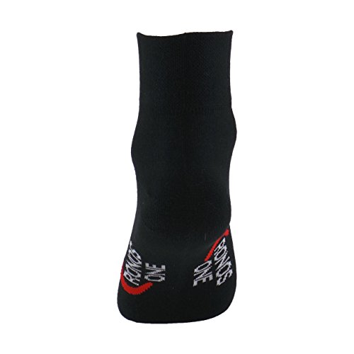 Calcetines DEPORTE (3 pares) SIN COSTURAS para hombre o mujer. Mantiene el pie seco. Ideal para tenis, pádel, running. Puño antipresión. 80% - algodón. (Negro, eu: 35-40 // uk: 2-6)