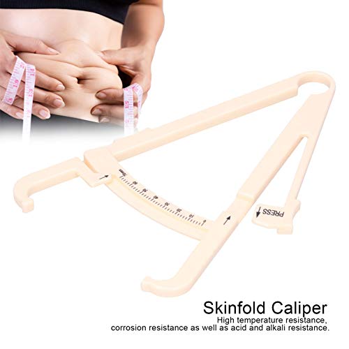 Calibrador de grasa corporal, dispositivo de medición de grasa corporal de mano Calibrador de grasa del pliegue cutáneo que mide con precisión para hombres y mujeres