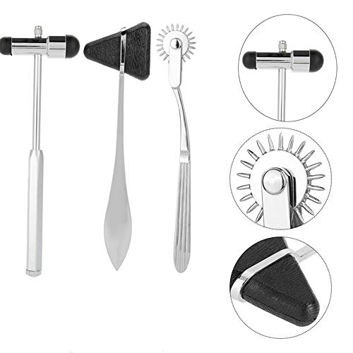 Calistouk Martillo neurológico 5 pcs para músculos reflejos Kit de diagnóstico médico para el cuidado de la salud multifuncional Percusor