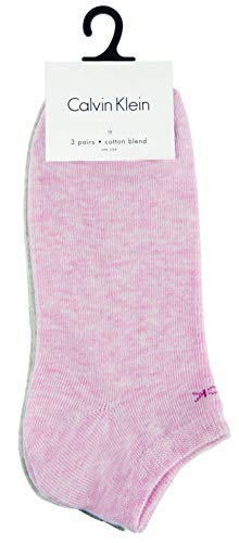 Calvin Klein Liner Logo Chloe Socks Calcetines, Light Pink Grey Combo, Talla única para Mujer