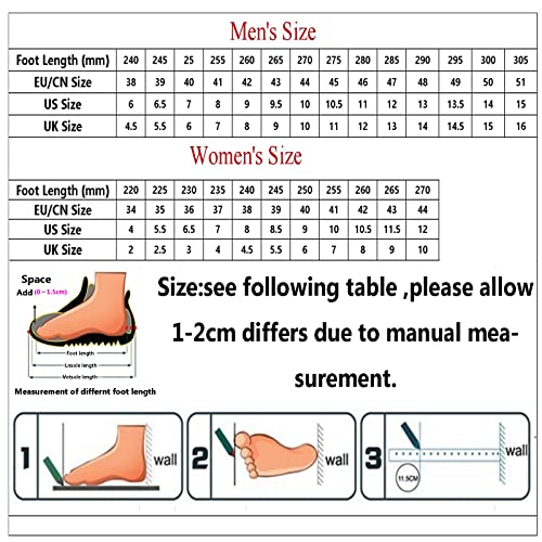 Calzado de rehabilitación，Zapatos Ligeros para Caminar Antideslizantes con cojín de Aire para pies hinchados por Artritis y Fascitis Plantar，Blue▁45