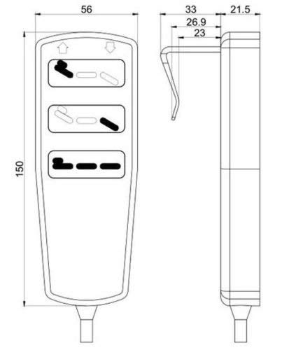 Cama de hospital eléctrica completa, control de mano, controlador de colgante eléctrico completo para cama de hogar, silla elevadora, sofá reclinable, cama estándar institucional/hospital