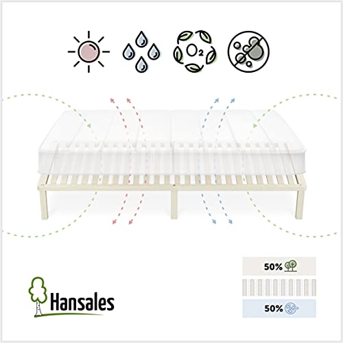 Cama Somier Individual de Madera 100x200 cm - hasta 250 kg - Madera de Abedul Certificada FSC Sin Pegamento