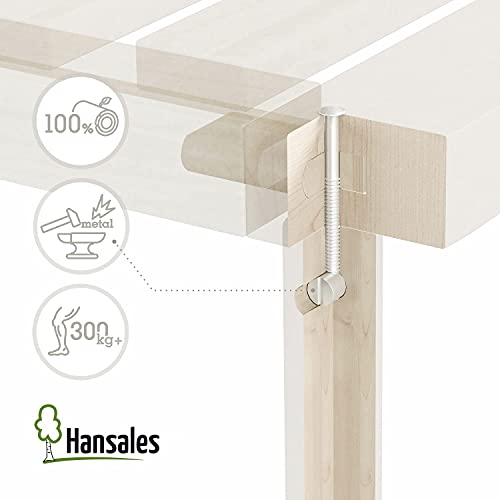 Cama Somier Individual de Madera 100x200 cm - hasta 250 kg - Madera de Abedul Certificada FSC Sin Pegamento