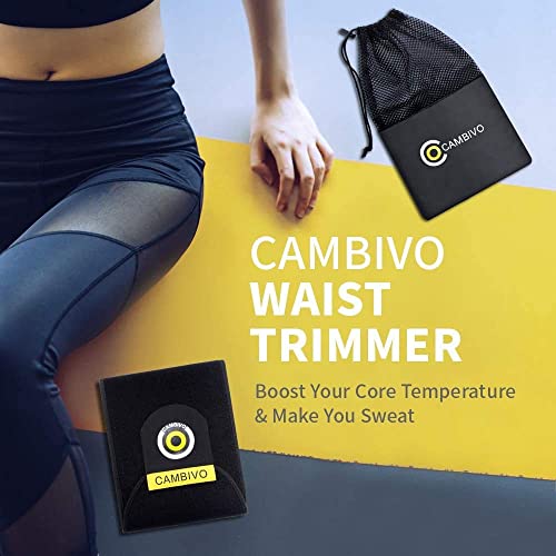 CAMBIVO Faja Reductoras Mujer y Hombre, Fajas Reductoras Abdomen, Faja Lumbar Mujer Ajustable para Deporte, Aumento de Sudor, Sweat, Gimnasio, Ejercicio Abdominales en Casa