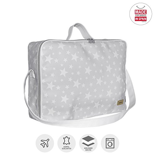 Cambrass Etoile - Bolso maternidad maleta para clínica, 12 x 47 x 36 cm, color gris