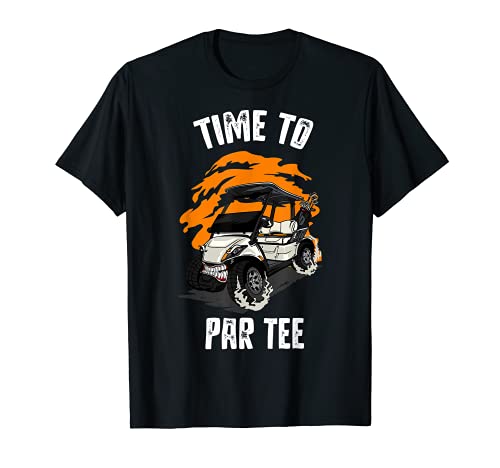 Camiseta para el carro de golf, Time To Par Tee, golfista Camiseta