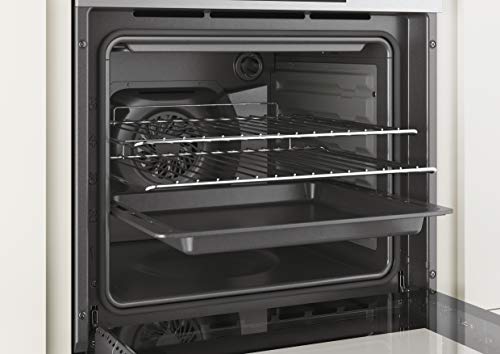 Candy FCP502X/E Horno eléctrico - Capacidad 65L, Puerta desmontable de doble cristal, Cuba para limpieza con agua, Inox, Clase A