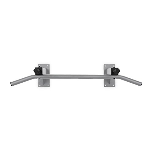 Capital Sports Tyro S1 - Barra dominadas, Dominadas con Base de Acero Resistente, Barra de dominadas de Pared hasta 350 kg, Asas de plástico, Zona de Agarre Antideslizante, Tacos de fijación, Blanco