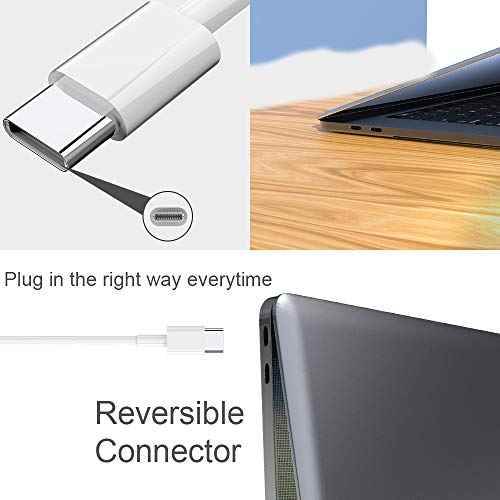 Cargador de 61W Compatible con Mac Book Pro Air, Cargador USB Tipo C de 61W para Mac Book 2016 2017 2018 2019 2020 Pro o Air y Otros teléfonos/Almohadillas/portátiles de Tipo C