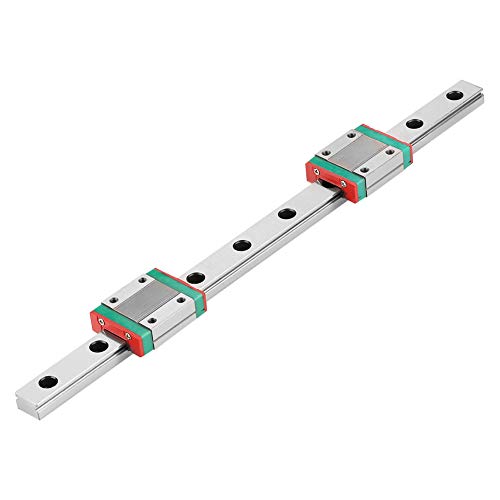 Carril guía lineal, 1 pieza 250 mm MGN12 Miniatura Carril guía lineal Carril 12 mm de ancho + 2 piezas Bloques deslizantes MGN12B