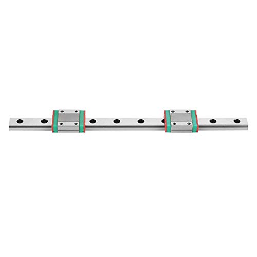 Carril guía lineal, 1 pieza 250 mm MGN12 Miniatura Carril guía lineal Carril 12 mm de ancho + 2 piezas Bloques deslizantes MGN12B