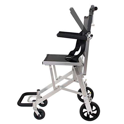 Carritos de la compra Silla de Ruedas Silla de Ruedas para Mayores Carro pequeño Silla de Ruedas de aleación de Aluminio Silla de Ruedas Plegable Puede soportar 100 kg